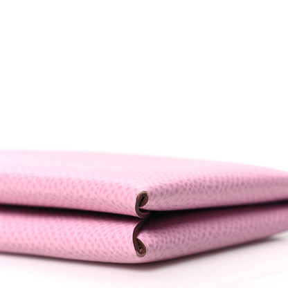 Hermes Epsom Calvi Card Case Mauve Sylvestre 12 of 13