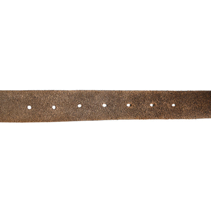 Saint Laurent Calfskin Embossed Celtique Belt 70 28 Brown 4 of 8
