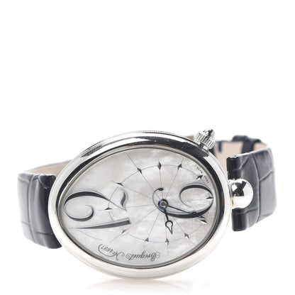 Breguet Stainless Steel Alligator Mother of Pearl 36mm Reine de Naples Automatic Watch 8967ST/58/986 3 of 9