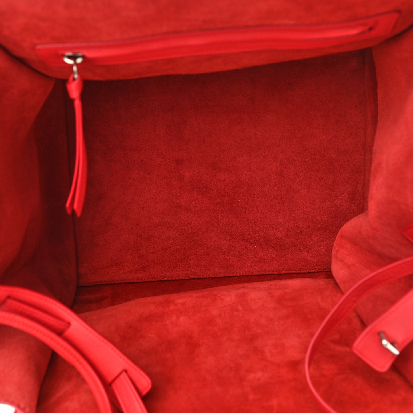 Supple Calfskin Medium Phantom Luggage Coquelicot