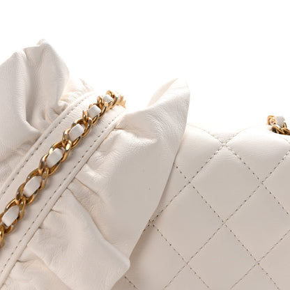 Chanel Lambskin Quilted Mini Romance Square Flap White 8 of 10