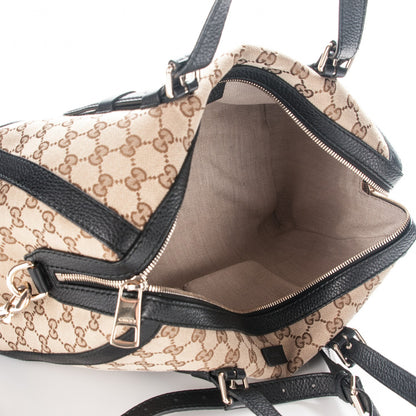 Gucci Monogram Cellarius Calfskin Large Boston Beige Ebony Black 6 of 8