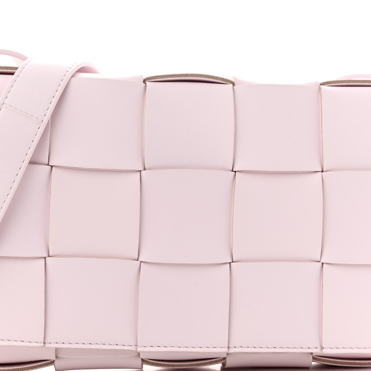 Bottega Veneta Lambskin Maxi Intrecciato Cassette Crossbody Bag Bliss Washed 8 of 10