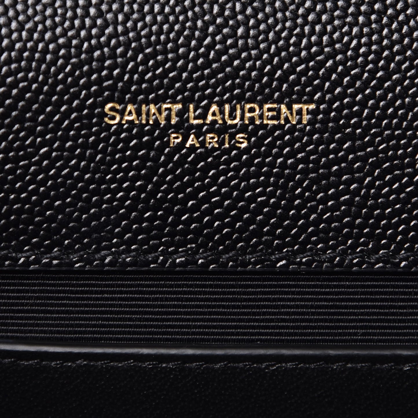 Grain De Poudre Medium Classic Monogram Kate Satchel Black