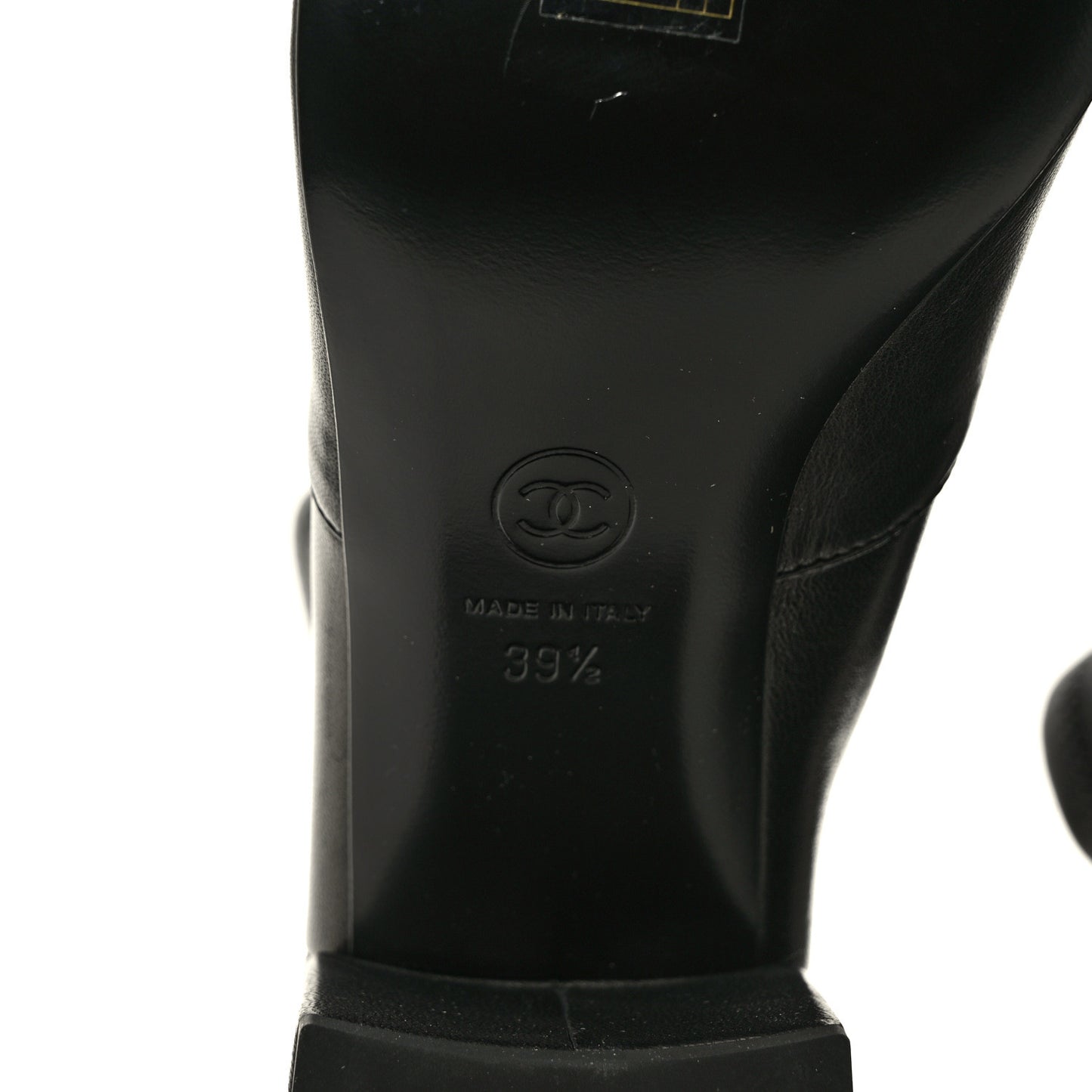 Lambskin Logo Ankle Boots 39.5 Black