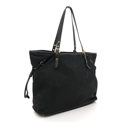 Prada Tessuto Nylon Saffiano Tote Black 3 of 17