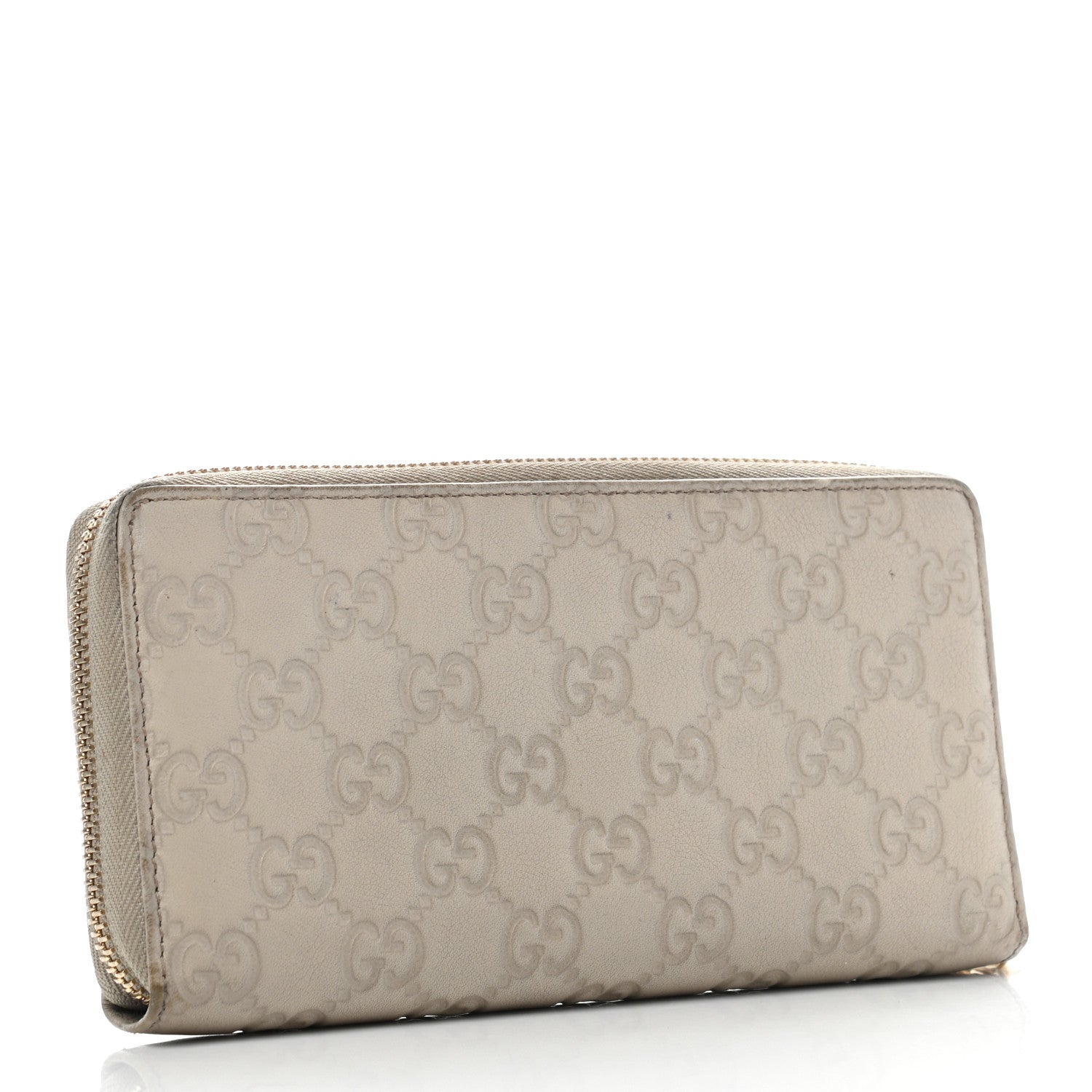 Gucci Guccissima Large Twins Zip Around Off White 3 of 11