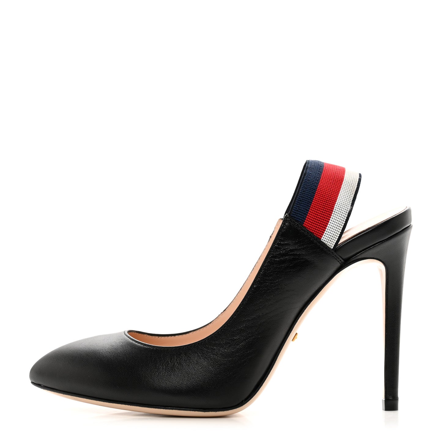 Malaga Kid Web Sylvie High Heel Slingback Pumps 36.5 Black