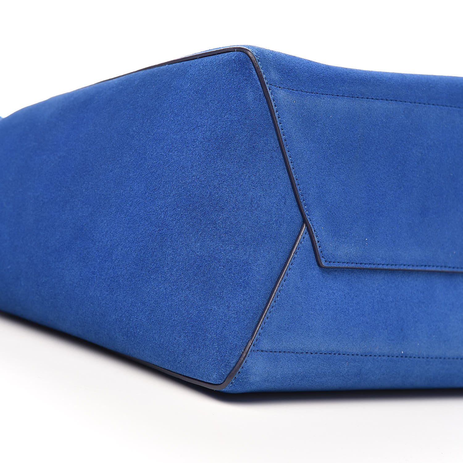 Celine Suede Sangle Bucket Bag Electric Blue 8 of 11