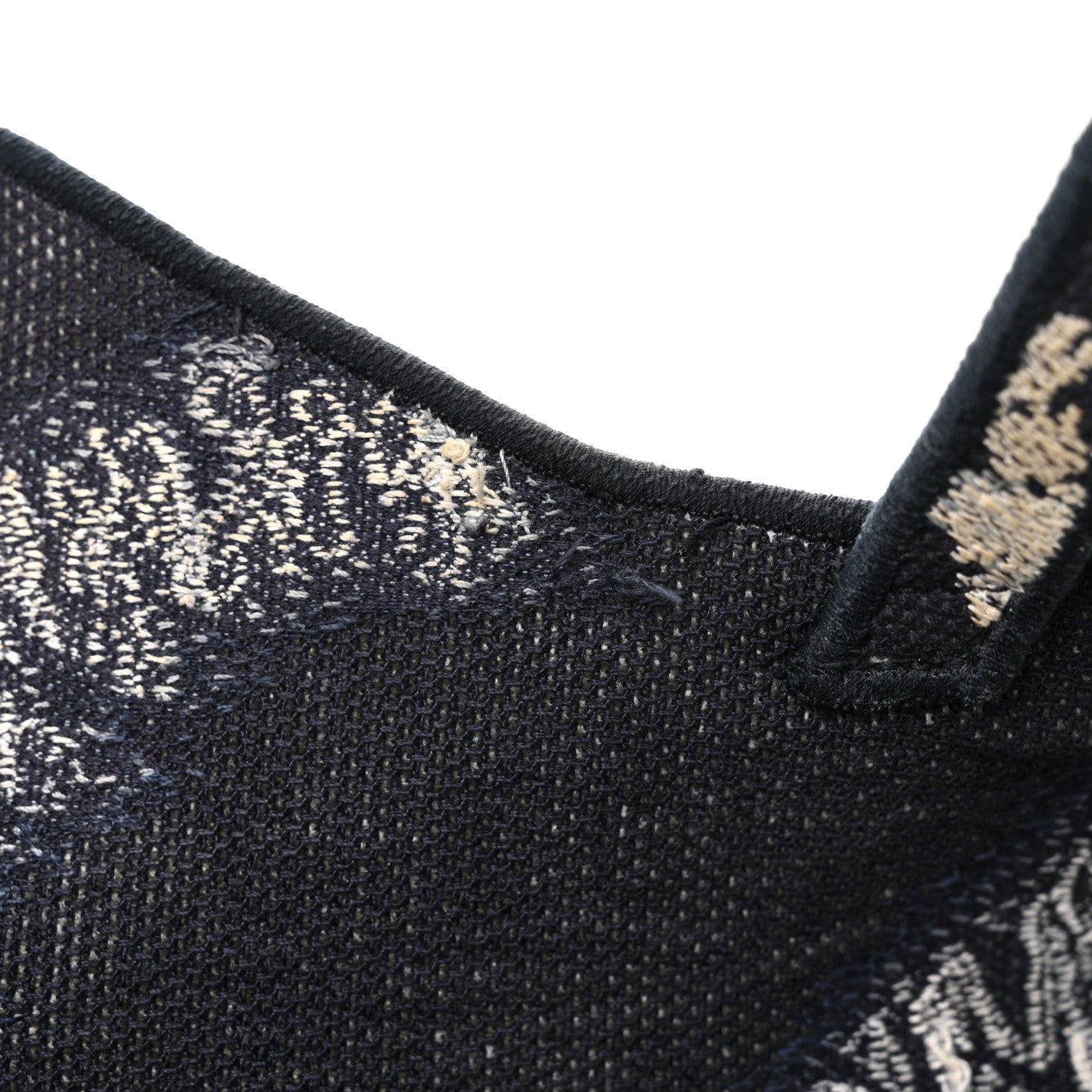 Christian Dior Canvas Embroidered Tie Dye Saddle Bag Blue Multicolor 11 of 12