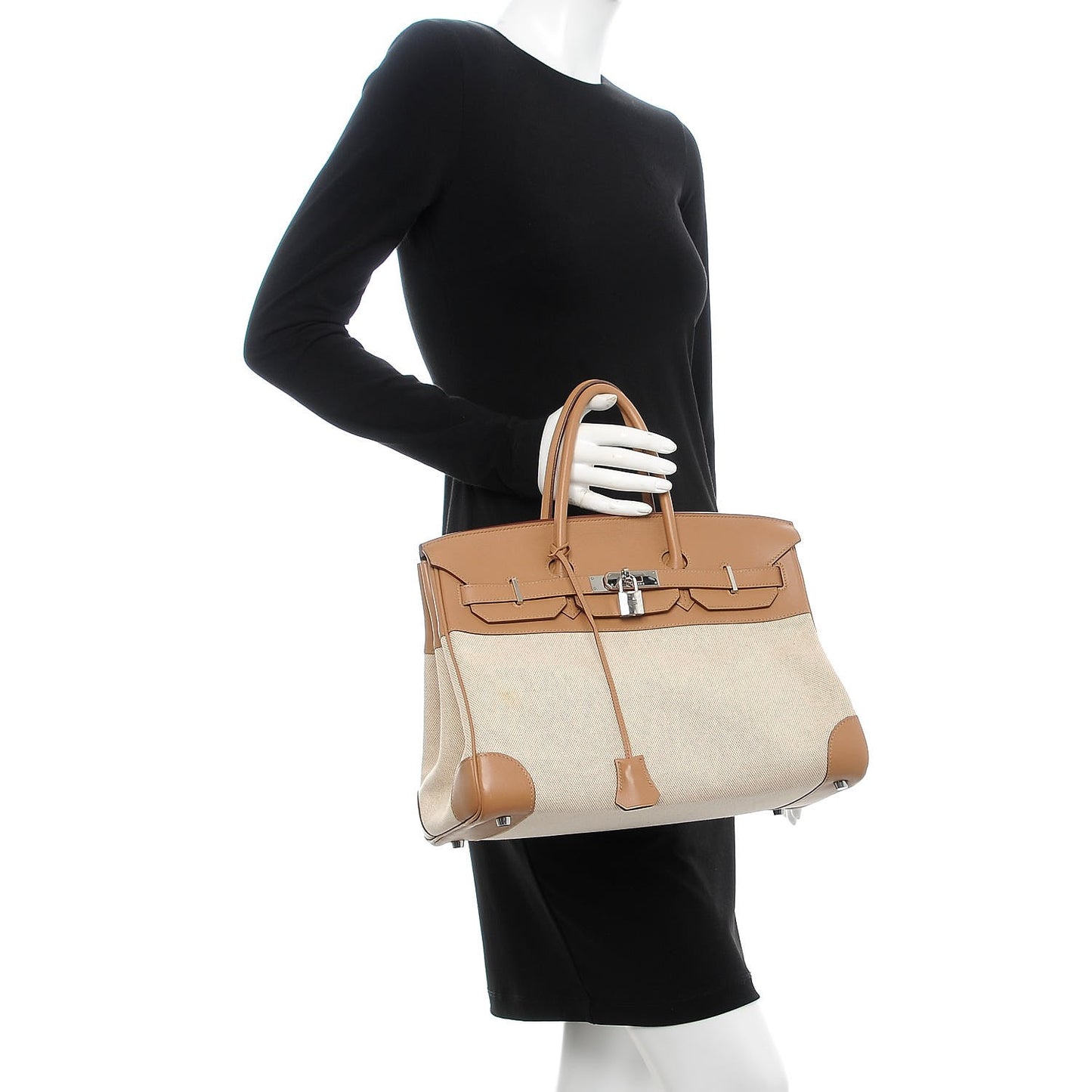Swift Toile Birkin 35 Biscuit