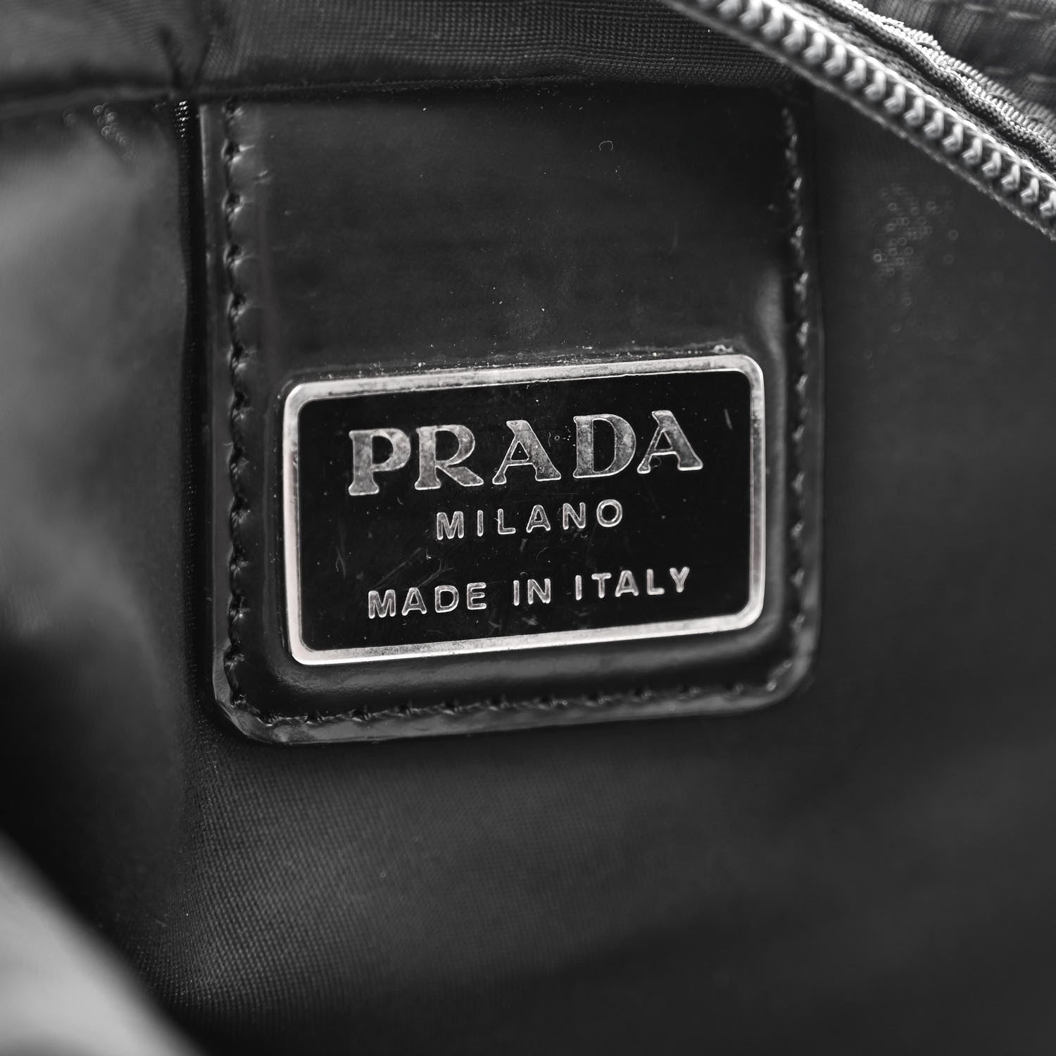 Prada Nylon Vela Flat Messenger Bag Black 6 of 10
