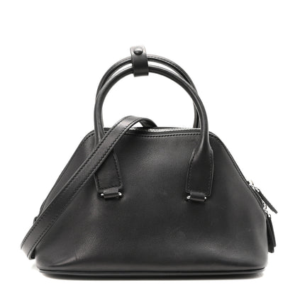 The Row Saddle Calfskin Mini Devon Bag Black 1 of 10