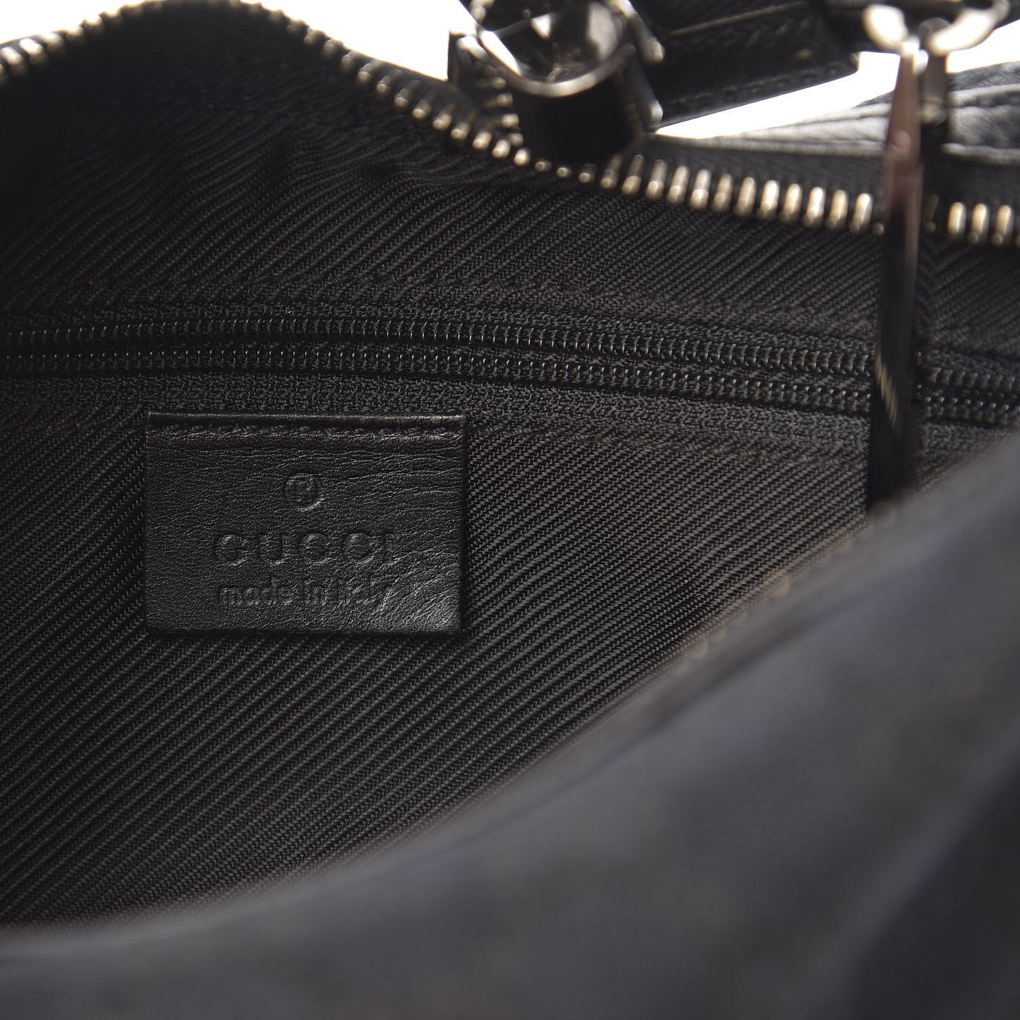 Monogram GG Small Clasp Hobo Black