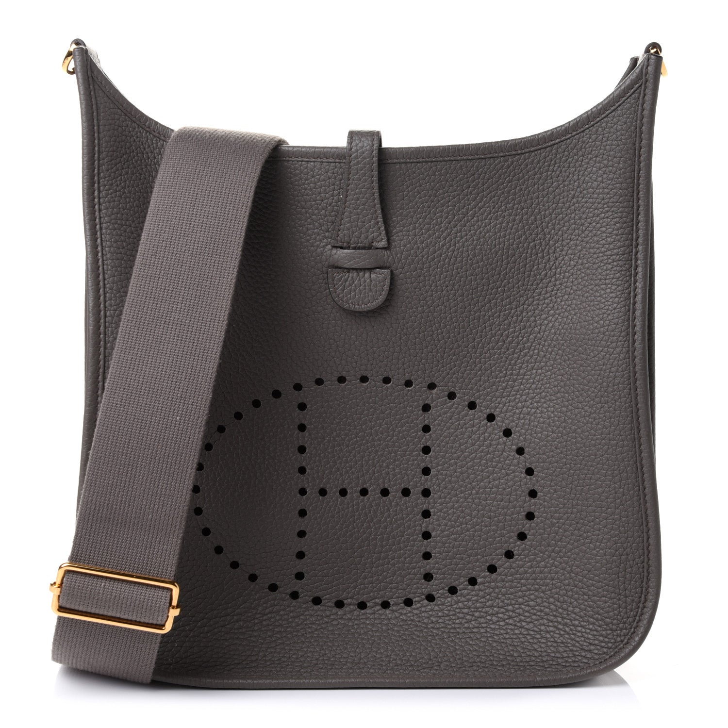 Hermes Taurillon Clemence Evelyne III PM Etain 1 of 9