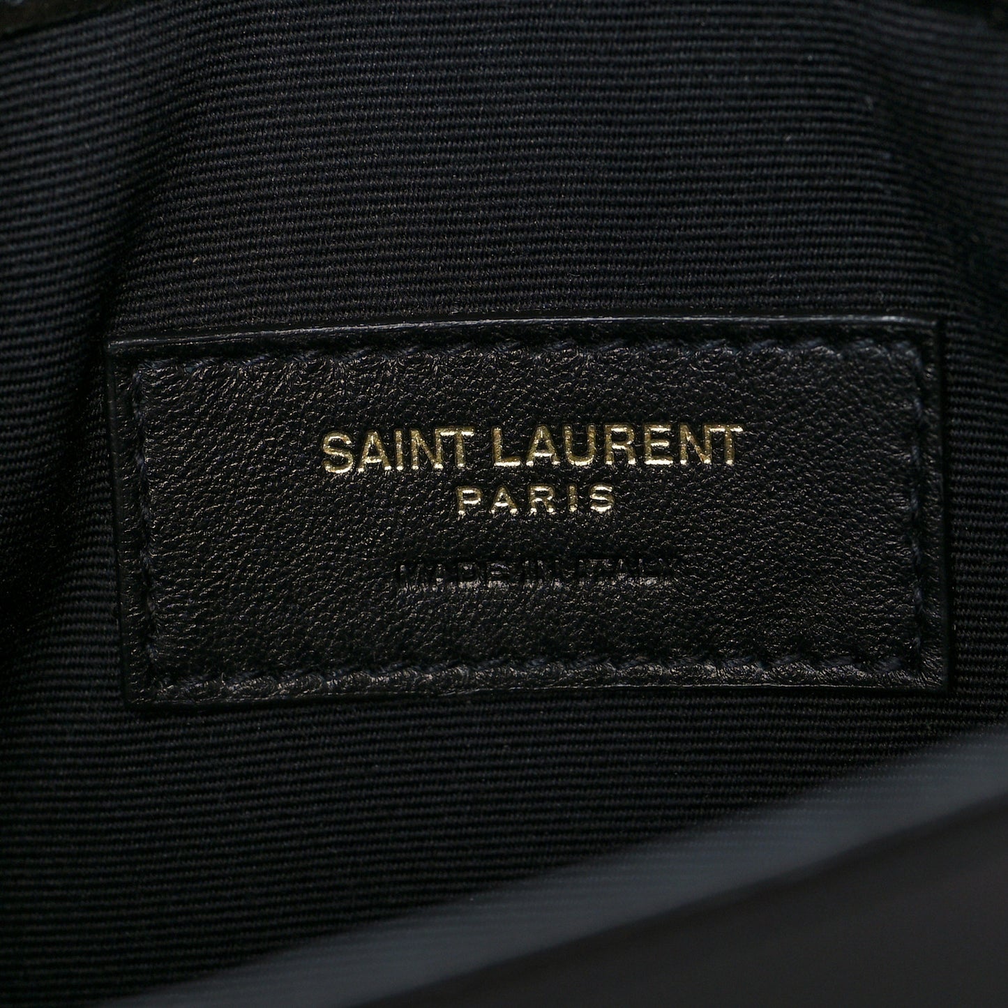 Smooth Shiny Calfskin Monogram Uptown Pouch Black