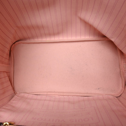 Louis Vuitton Damier Ebene Neo Neverfull MM Rose Ballerine 6 of 11