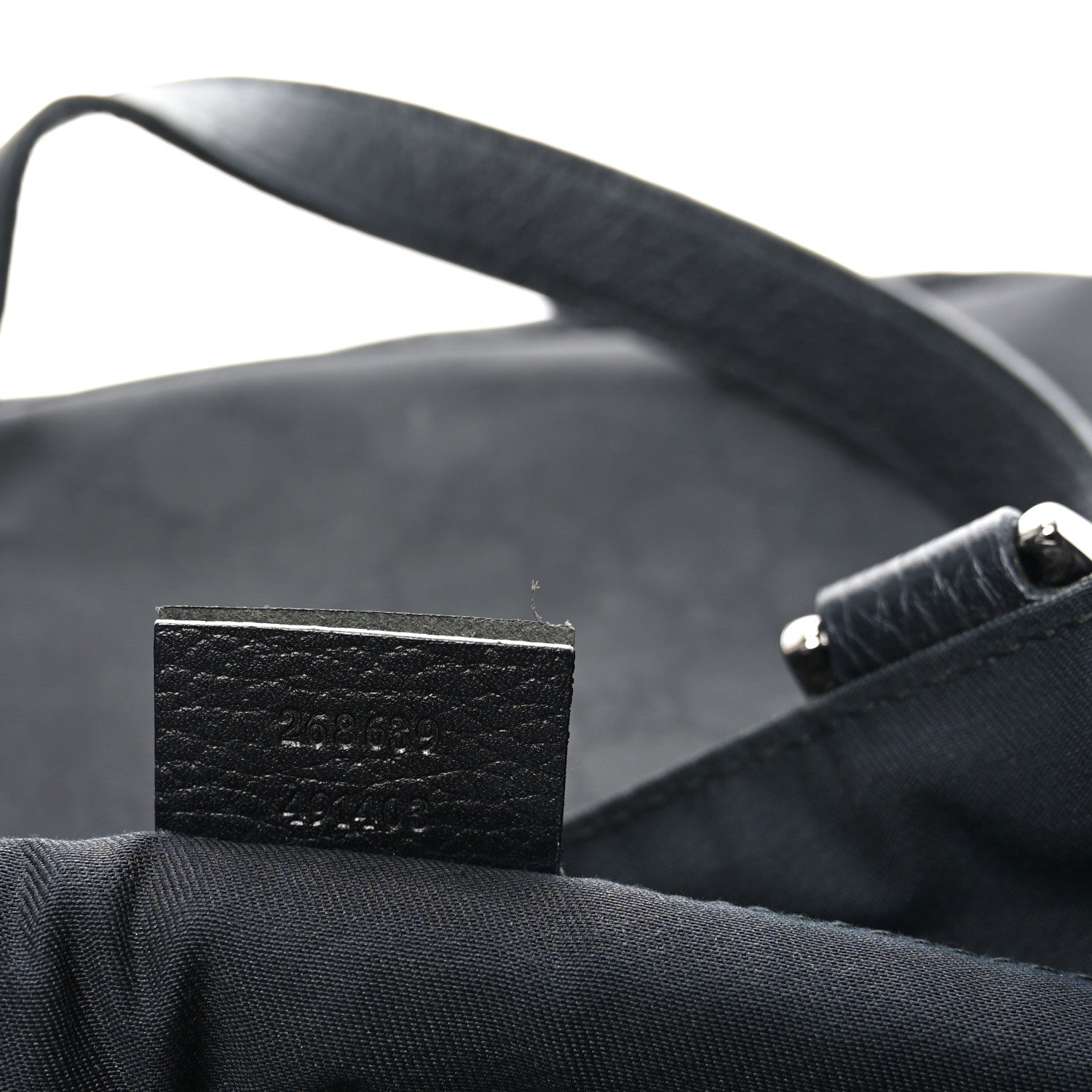 Gucci Nylon Monogram Abbey D Ring Tote Black 7 of 10