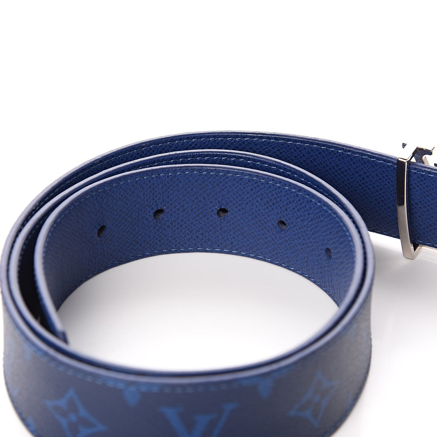 Monogram 40mm Reversible LV Initiales Belt 90 36 Cobalt Blue
