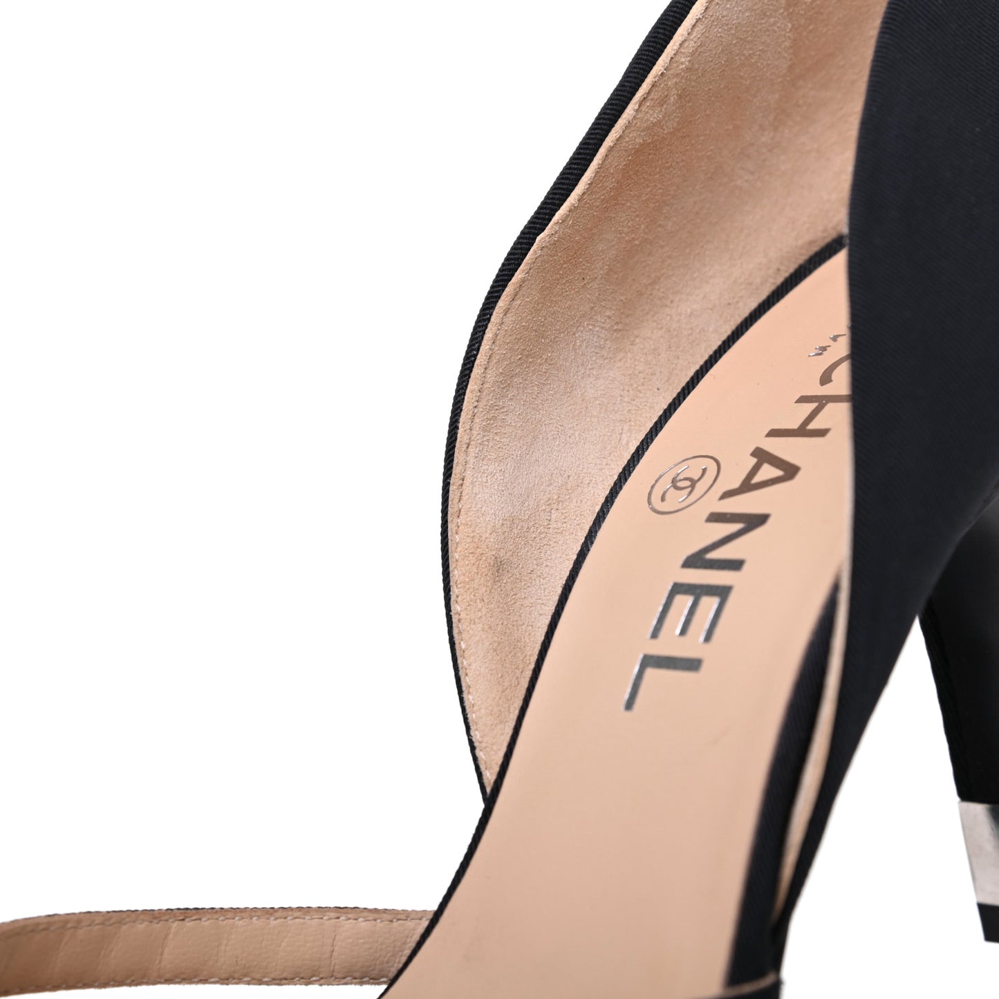 Satin Grosgrain Pearl Pumps 36.5 Black