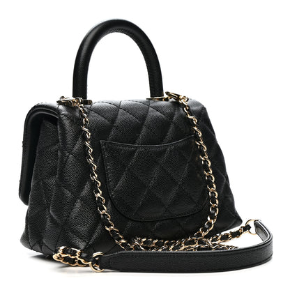 Chanel Caviar Quilted Extra Mini Coco Handle Flap Black 3 of 11