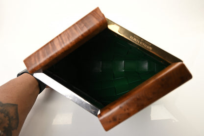 Bottega Veneta Nappa Intrecciato The Snap Clutch Racing Green 10 of 18