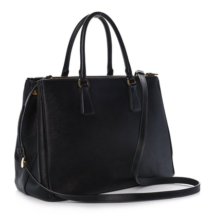 Prada Saffiano Medium Galleria Double Zip Tote Black 3 of 11