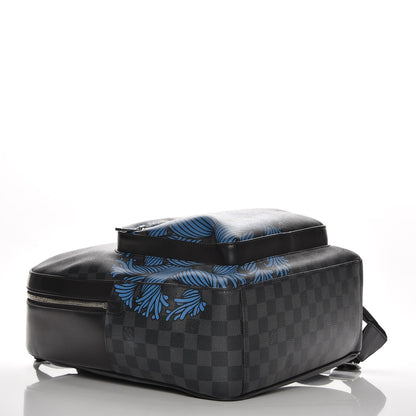 Louis Vuitton Damier Graphite Rope Josh Backpack Blue 4 of 7