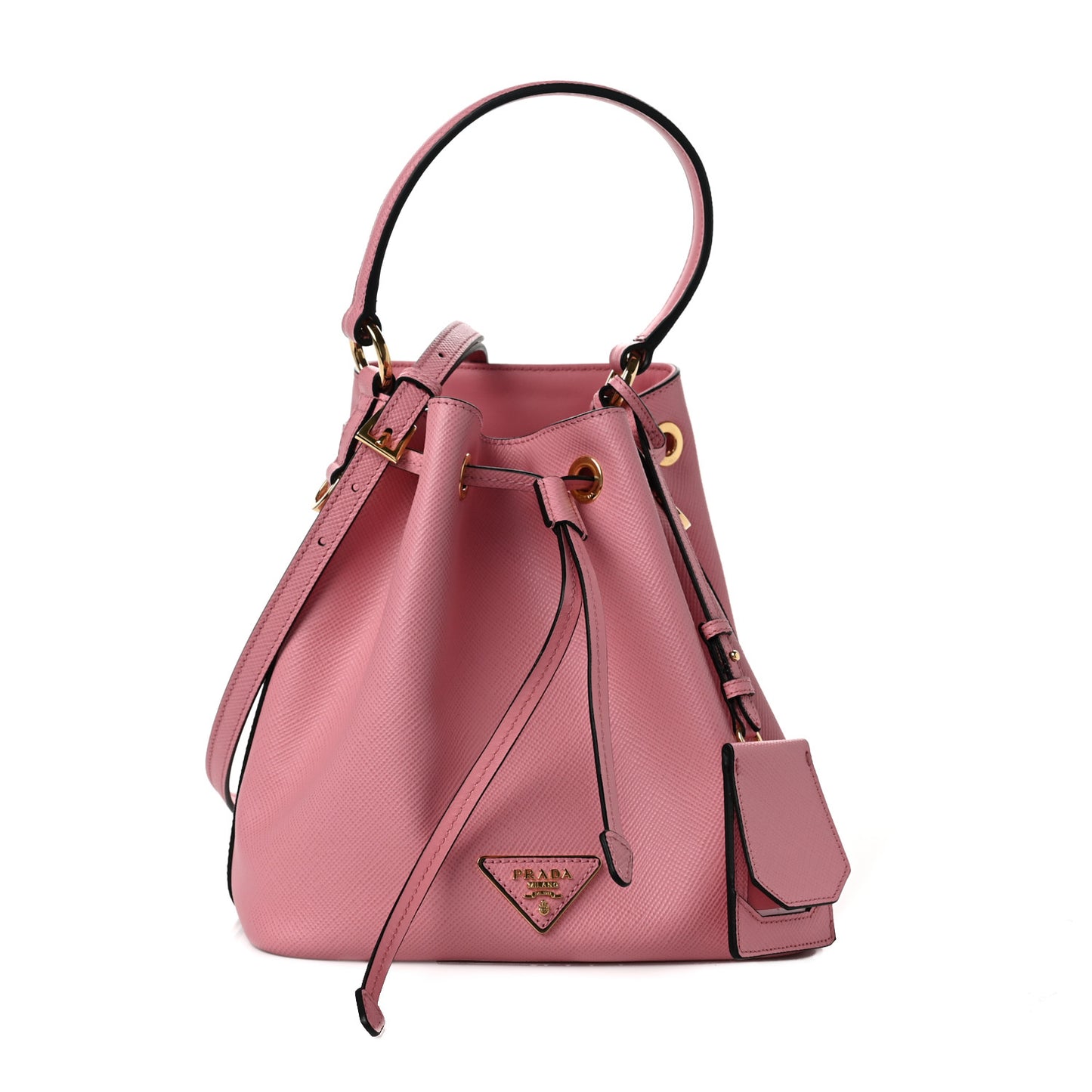 Saffiano Cuir Bucket Bag Petalo
