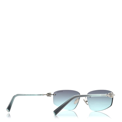 Tiffany Metal HardWear Sunglasses TF3114 Silver Azure Gradient Grey 4 of 8