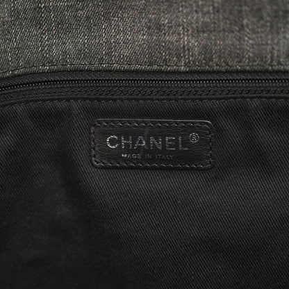 Chanel Denim Quilted XXL Reissue Flap Grey 6 of 10
