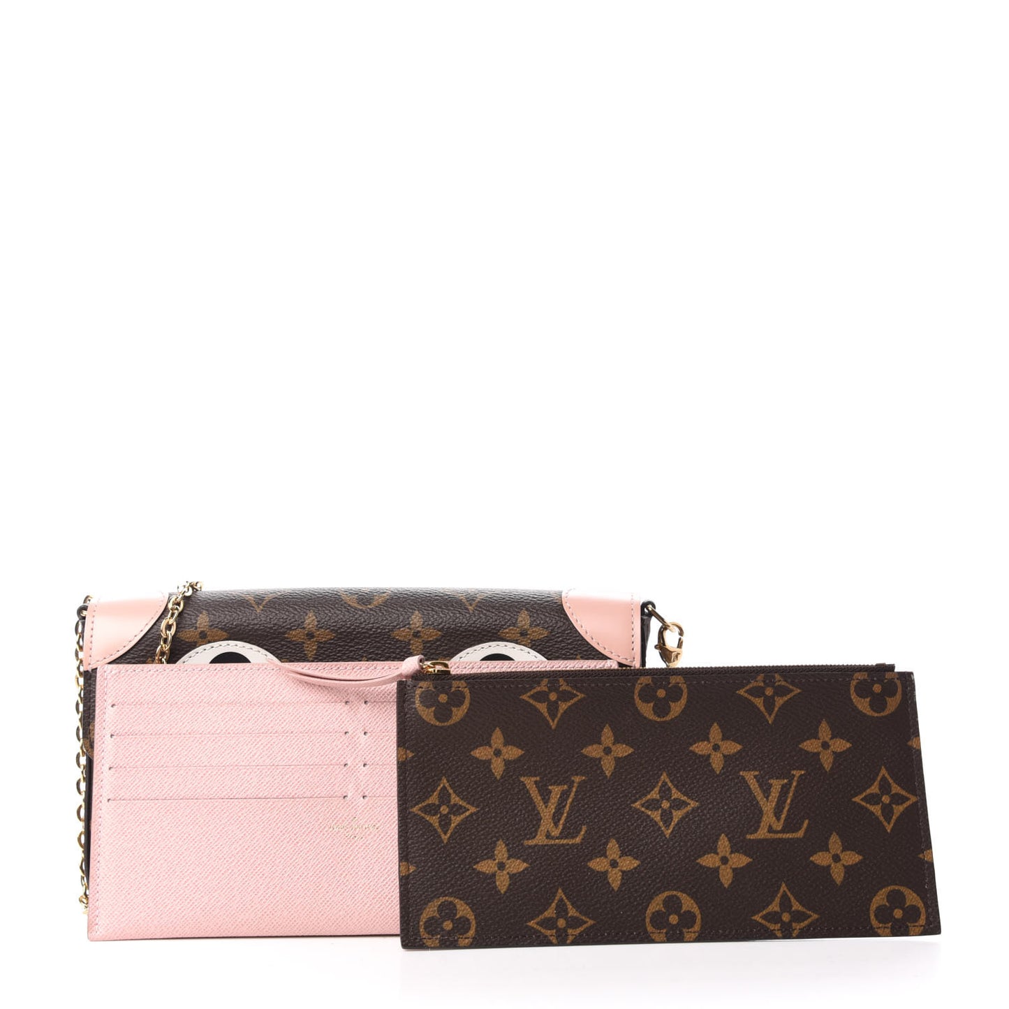 Monogram Valentine Dog Pochette Felicie Chain Wallet