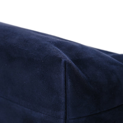 Mansur Gavriel Suede Volume Clutch Navy 11 of 11