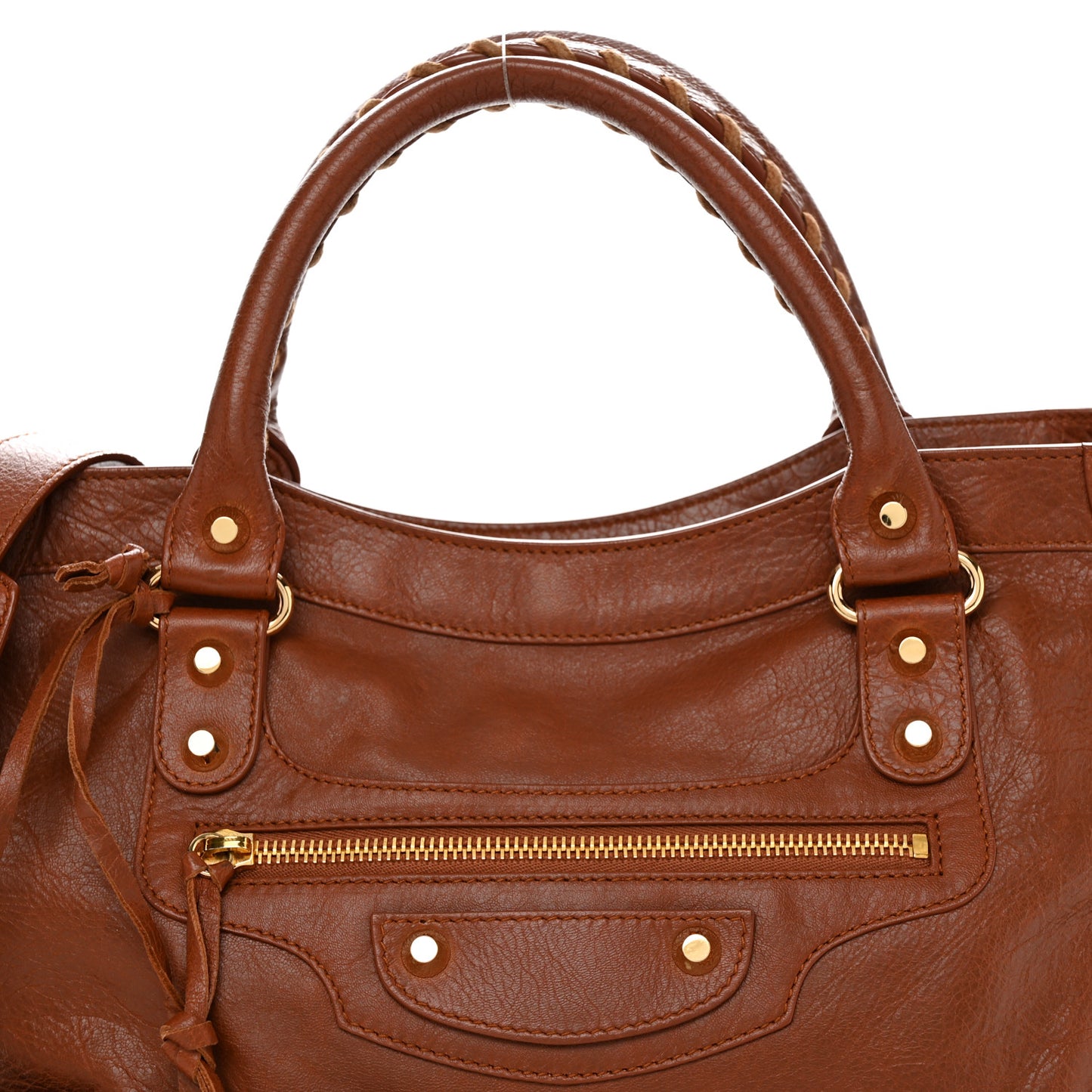 Agneau Classic Gold Hardware City Marron Cognac