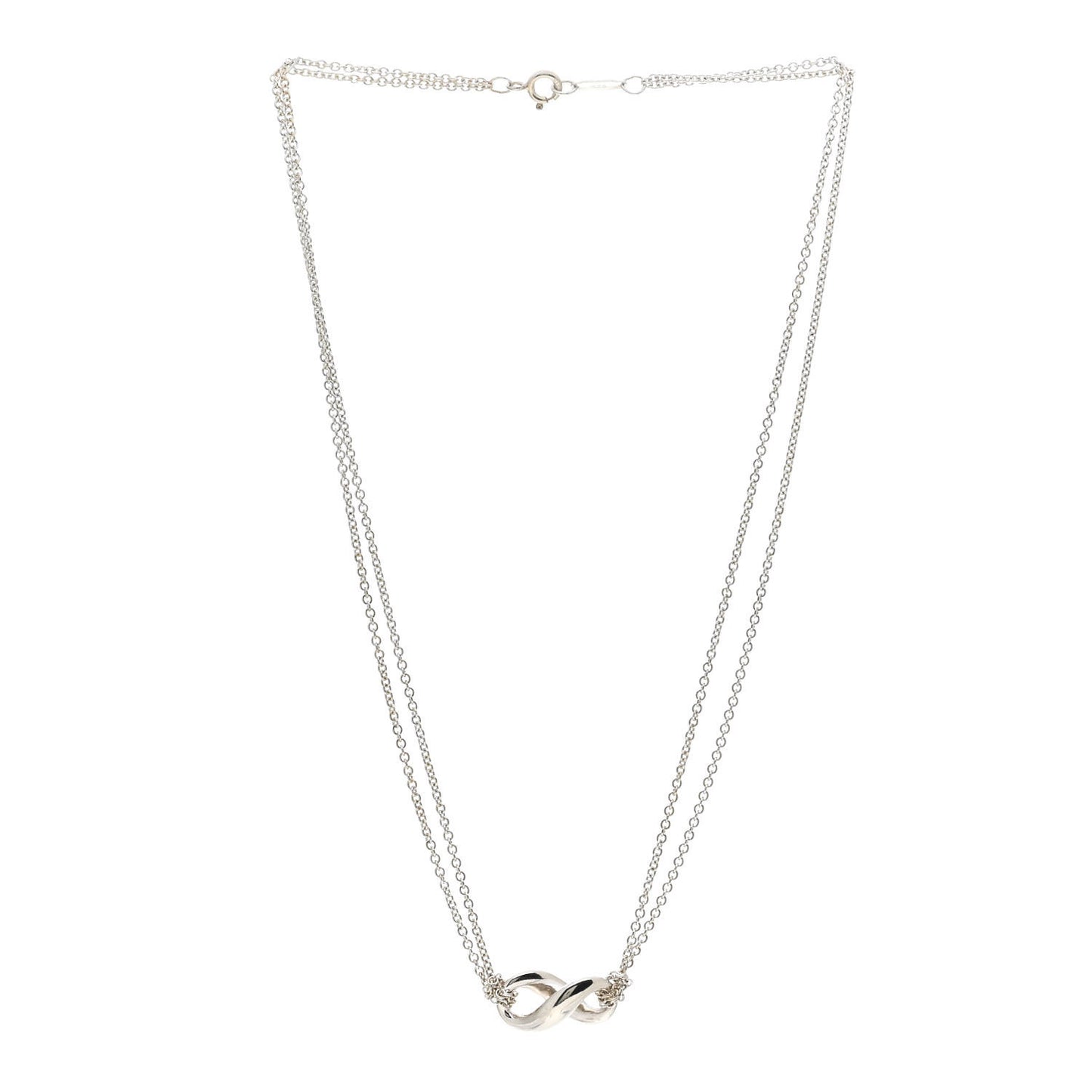 Sterling Silver Figure 8 Pendant Necklace