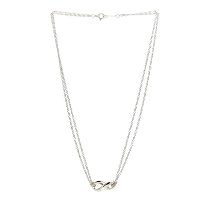 Tiffany Sterling Silver Figure 8 Pendant Necklace 2 of 3