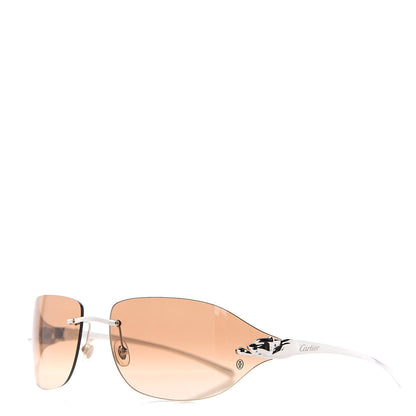 Cartier Panthere De Aviator Sunglasses Platinum 1 of 7