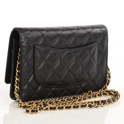 Chanel Aged Calfskin Lady of Luck 2.55 Reissue Wallet on Chain WOC Black 4 of 14