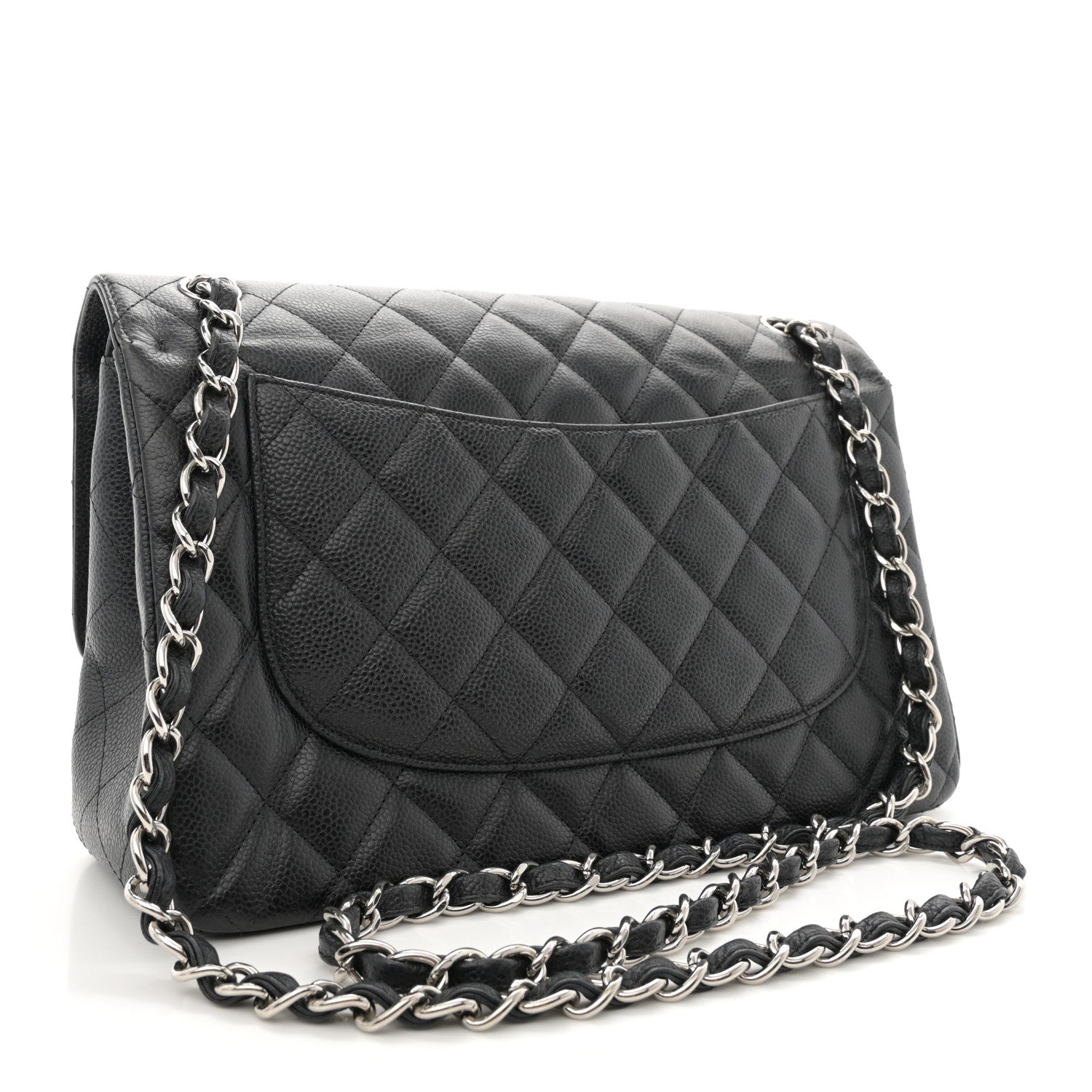 Chanel Caviar Quilted Jumbo Double Flap Black 3 of 16
