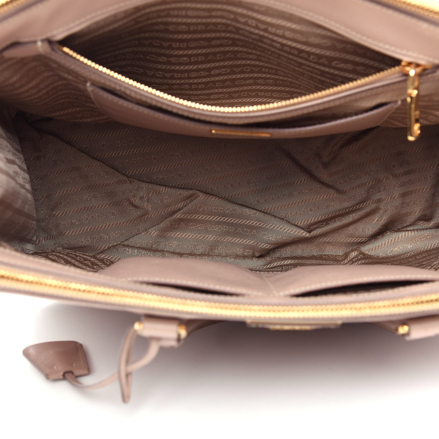 Saffiano Large Galleria Double Zip Tote Cammeo