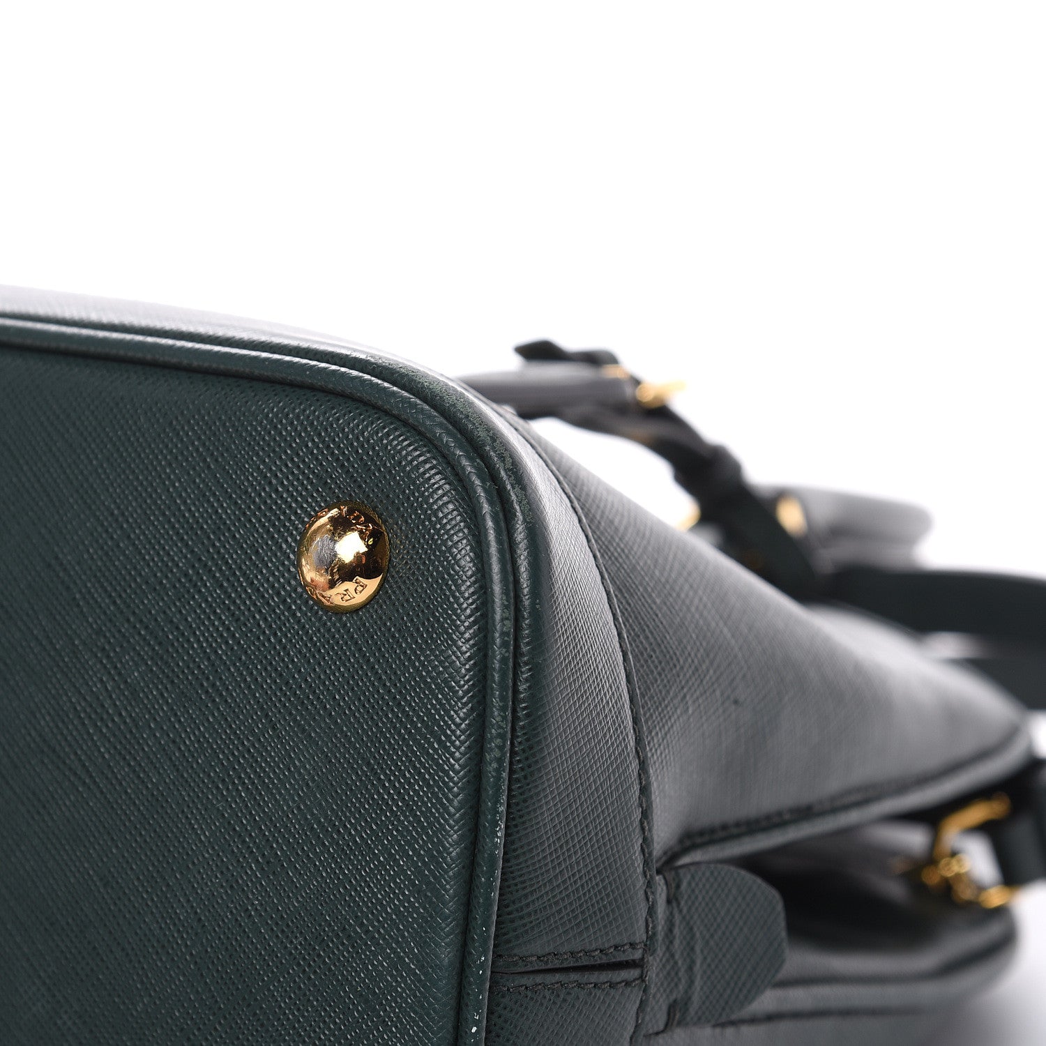 Prada Saffiano Lux Open Promenade Tote Biliardo 10 of 11