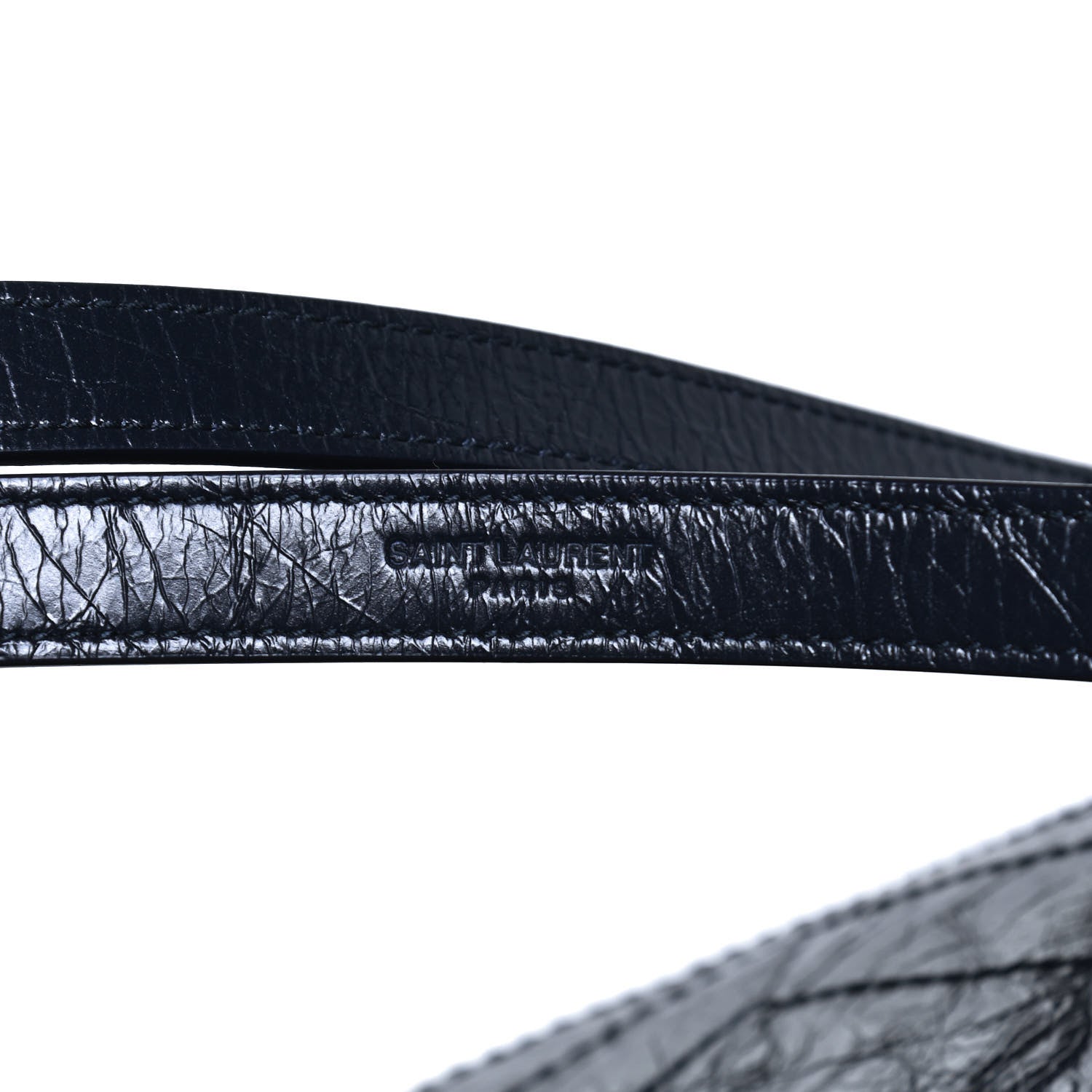 Saint Laurent Crinkled Calfskin Matelasse Monogram Niki Shoulder Bag Deep Marine 13 of 13