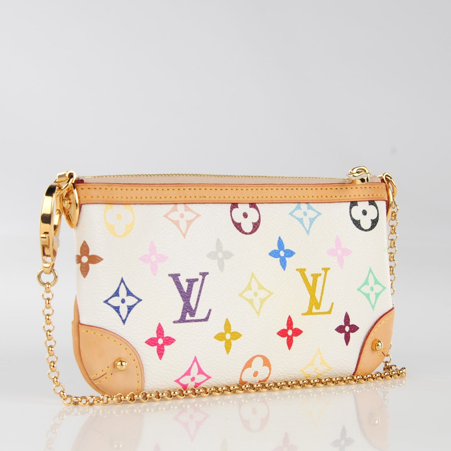 Monogram Multicolor Pochette Milla MM White