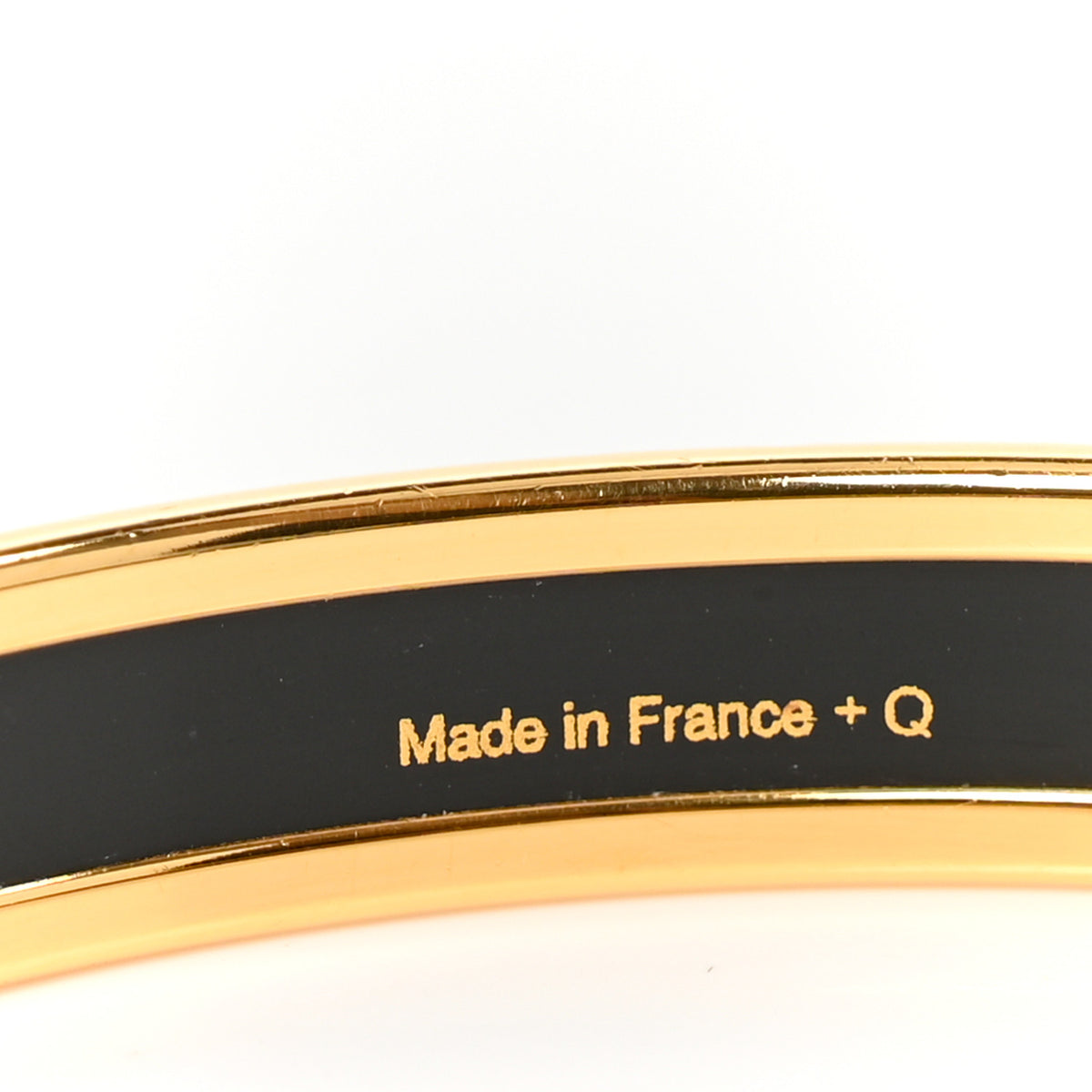 Enamel Printed Extra Narrow Uni Bracelet 70 Black