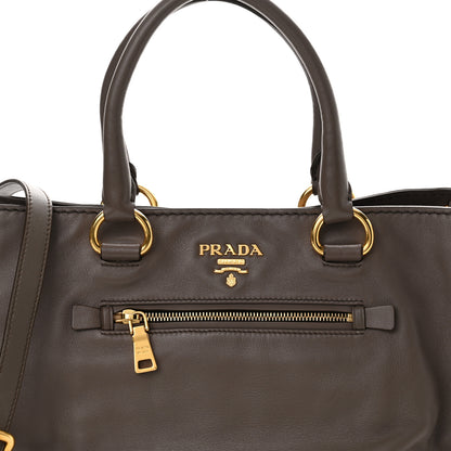 Prada Soft Calfskin Shopping Tote Bambu 7 of 14