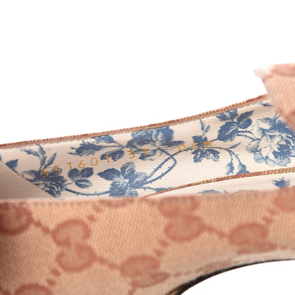 Gucci Monogram GG Victoire 95mm Loafer Pumps 37 Beige Ruggine 12 of 12