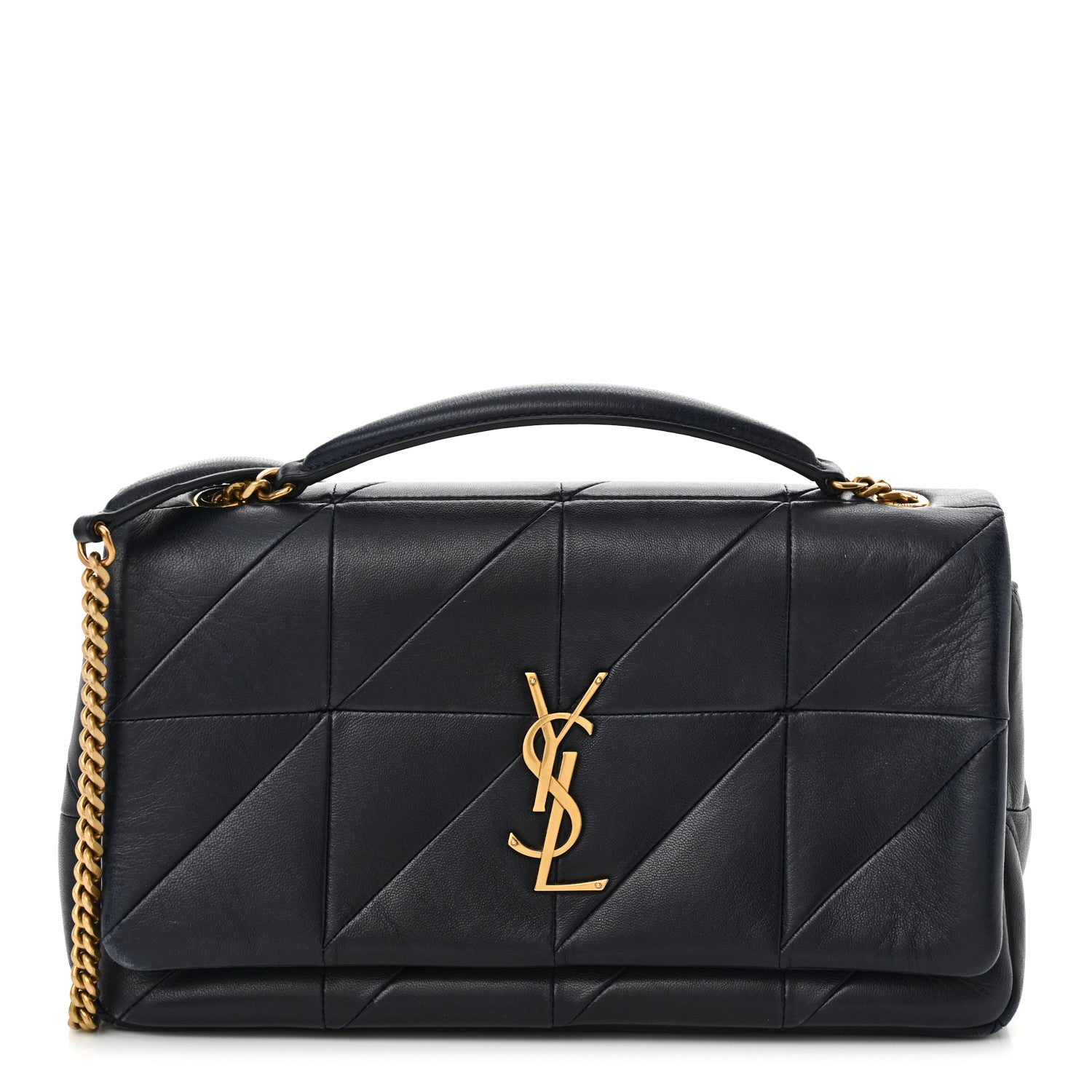 Saint Laurent Lambskin Patchwork Monogram Medium Jamie Dark Notte 1 of 13