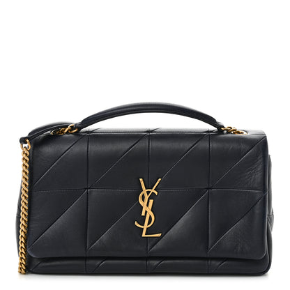 Saint Laurent Lambskin Patchwork Monogram Medium Jamie Dark Notte 1 of 13