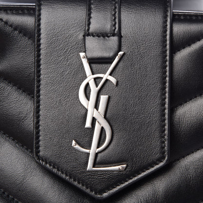 Saint Laurent Calfskin Y Quilted Monogram Small Loulou Shopper Black 11 of 11