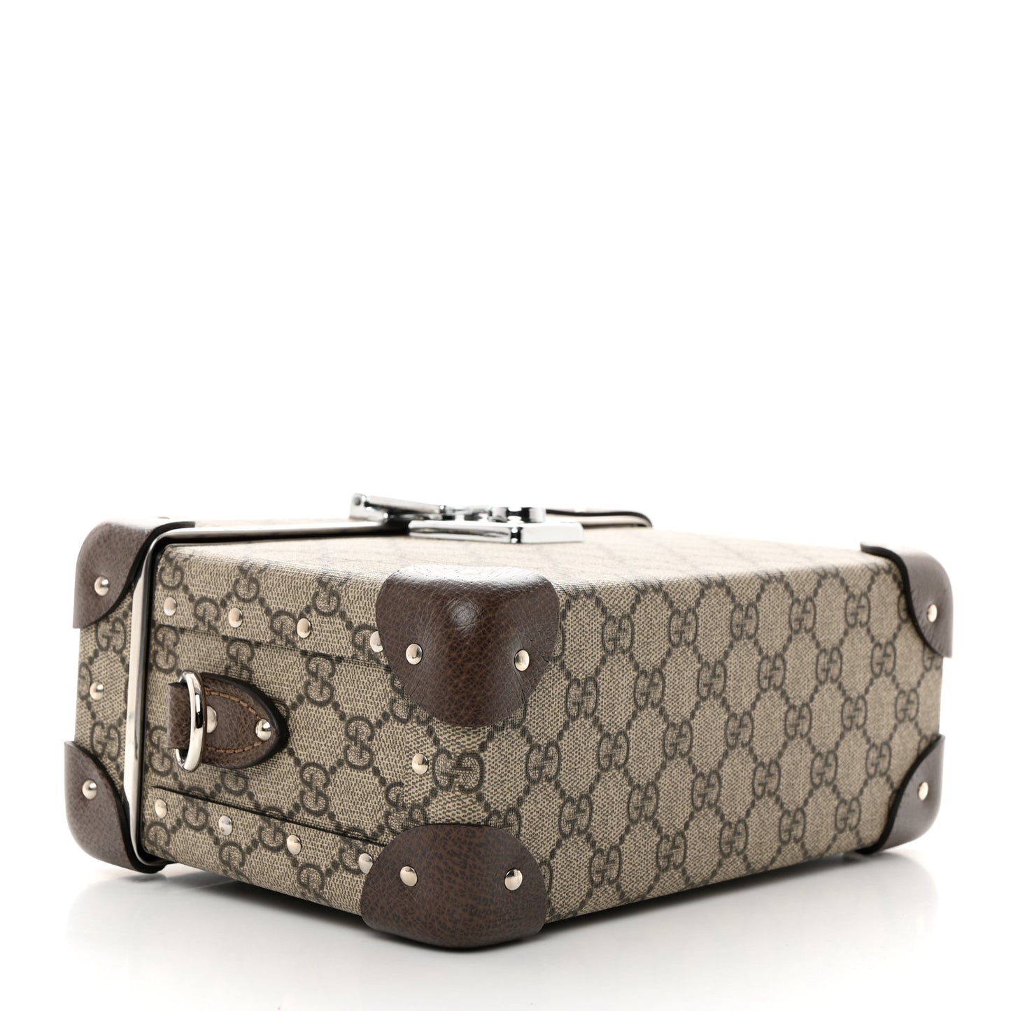 GG Supreme Monogram Globe-Trotter Beauty Case Brown